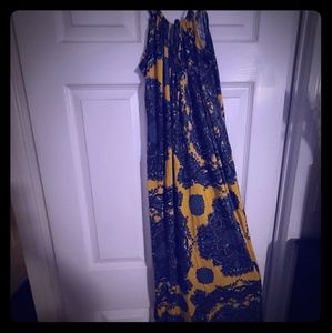 Nieves Lavi silk Maxi dress